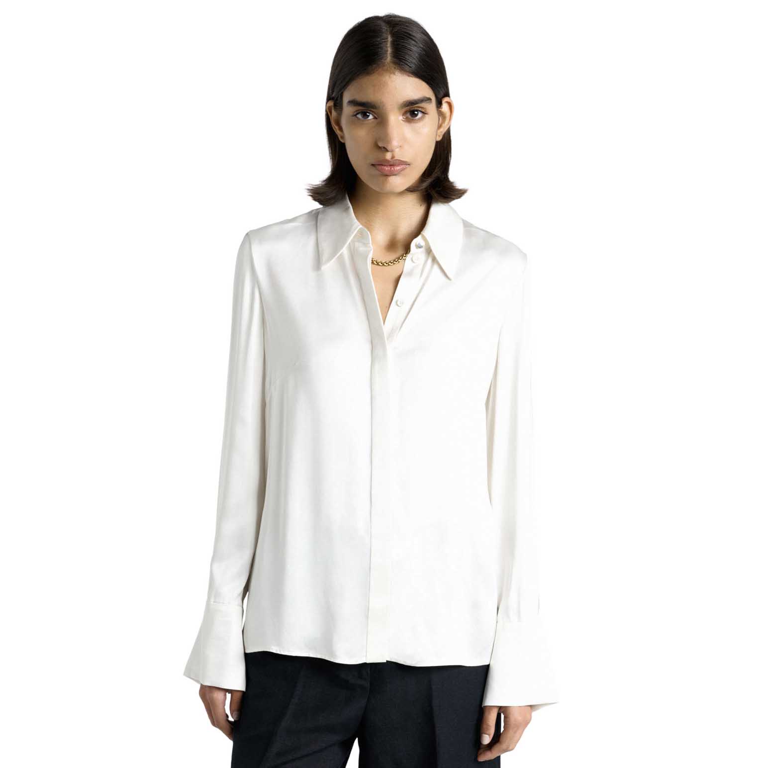 Cue Viscose Satin Shirt